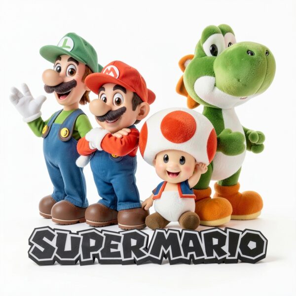 Super Mario Kids Outfit 2-Piece Set Long Sleeve Jogger Pants-4