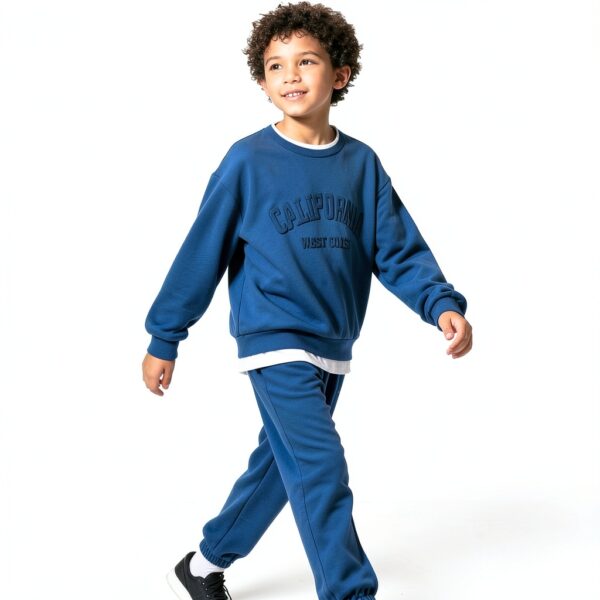 Boys Cotton Blend Hoodie Set BPS063 3D Print Athletic Wear-4
