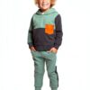 Boys Hoodie Pants Set Cotton Blend Color Block Toddler-2