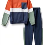 Boys Cotton Blend Sweatsuit Comfortable Casual 4T-12 Years-0