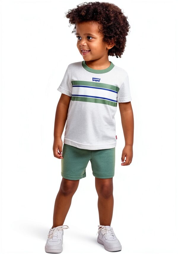 Levis Boys Short Sets 2 Piece Cotton Casual Outfit-3