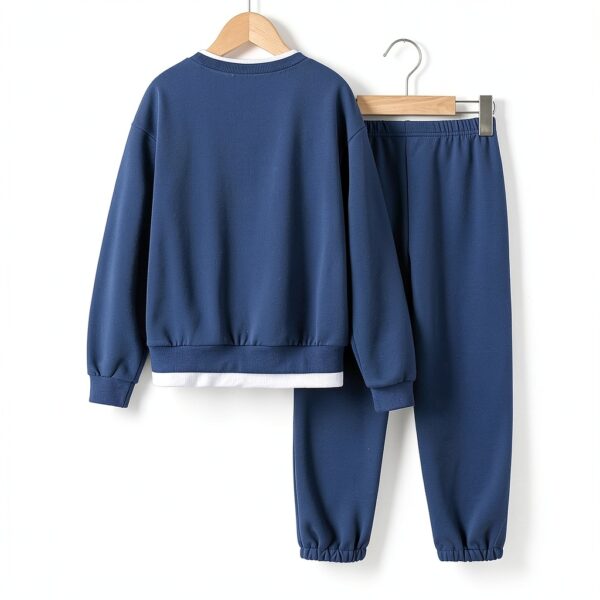 Boys Cotton Blend Hoodie Set BPS063 3D Print Athletic Wear-5