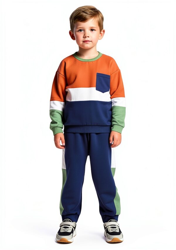 Boys Cotton Blend Sweatsuit Comfortable Casual 4T-12 Years-3