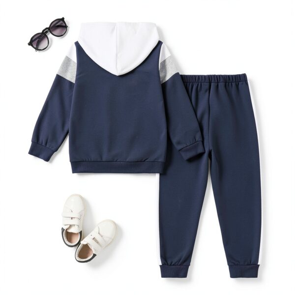 Boys Cotton Hoodie Set Soft Comfortable Athletic Casual Wear-5