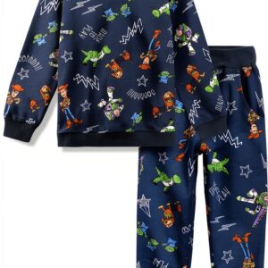 Bentex Disney Boys Graphic Sweatshirt Pants Set Cozy-0