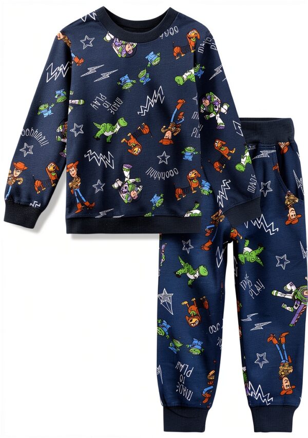 Bentex Disney Boys Graphic Sweatshirt Pants Set Cozy-0