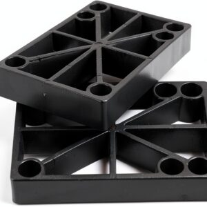 H Block Skateboard Riser Pads Plastic 6 Hole Design-0
