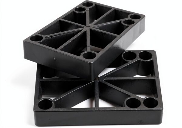 H Block Skateboard Riser Pads Plastic 6 Hole Design-0
