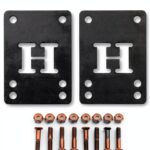 H Block Skateboard Risers Durable Shock Absorption Design-0