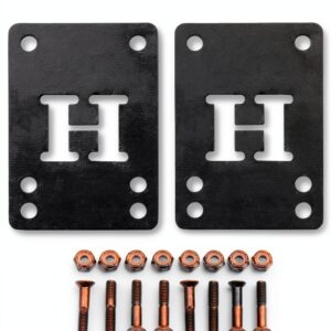H Block Skateboard Risers Durable Shock Absorption Design-0