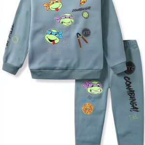 Teenage Mutant Ninja Turtles Boys Sweatshirt Pants Set Green-0