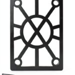 H Block Skateboard Risers Hard Plastic Angled Design-0