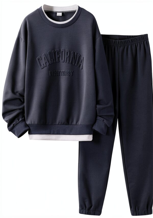 Boys Cotton Blend Hoodie Set BPS063 3D Print Athletic Wear-0