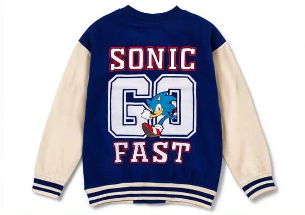 Bentex Sonic The Hedgehog Boys Jacket Pants Set Blue-4