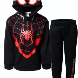 Marvel Boys Hooded Sweatshirt Pants Set Soft Comfy Playwear-0