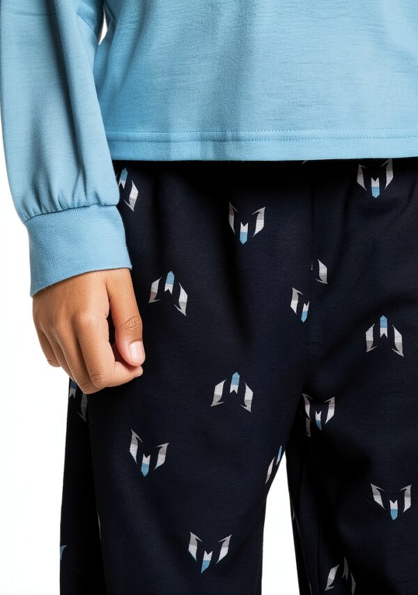 Messi Boys Fleece Two Piece Set Long Sleeve Comfort Fit-1