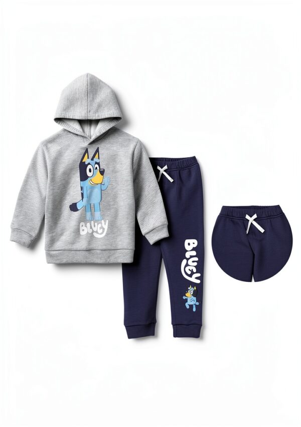 Bluey Boys Hooded Sweatshirt Set Soft Long Sleeve Graphic-1