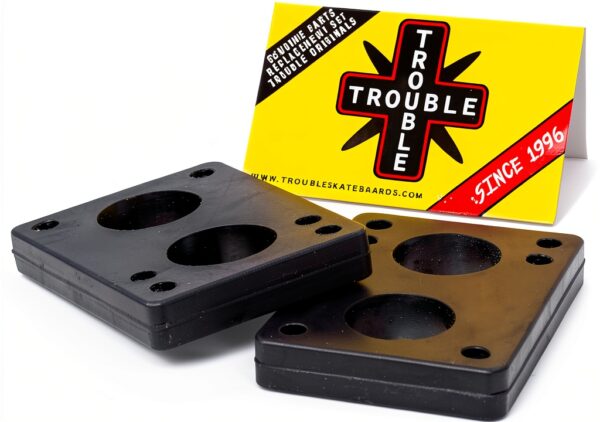 Skateboard Risers Rubber Pads Trouble Shock Absorbing-1