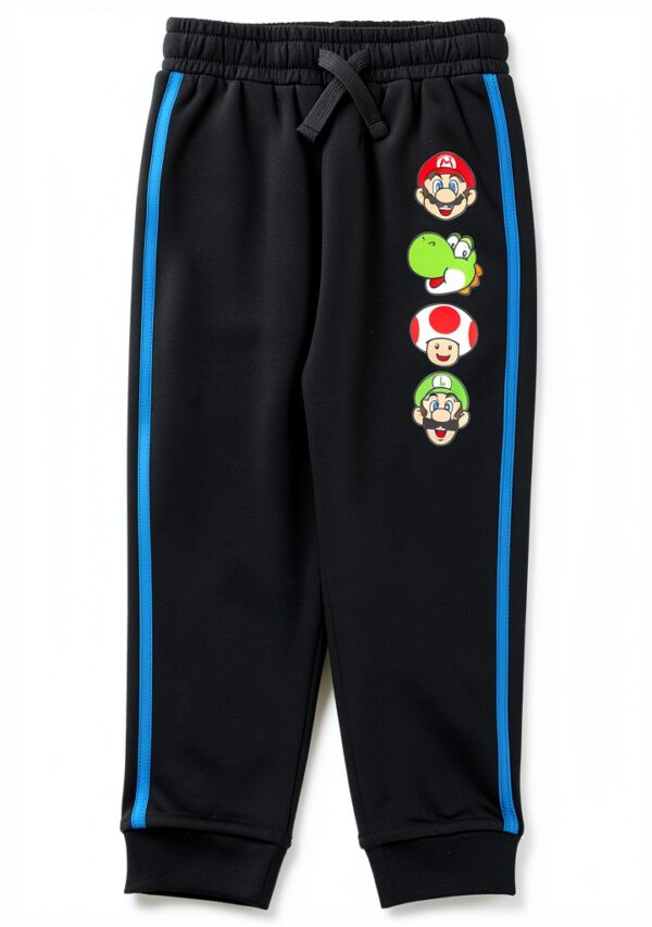 Super Mario Kids Outfit 2-Piece Set Long Sleeve Jogger Pants-3