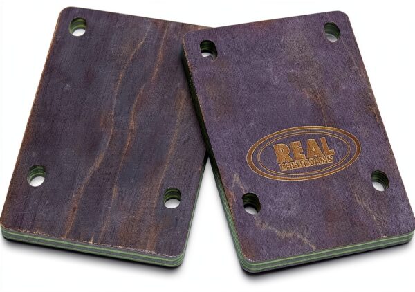 Real Skateboards 14 Riser Pads Maple Wood Venture Trucks-1