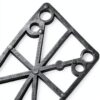 PATIKIL Skateboard Riser Pads PP Material Shock Absorption-3