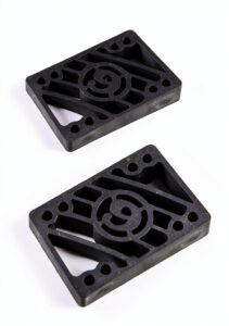 Skateboard Risers Sector 9 Black Recycled Plastic Street-0