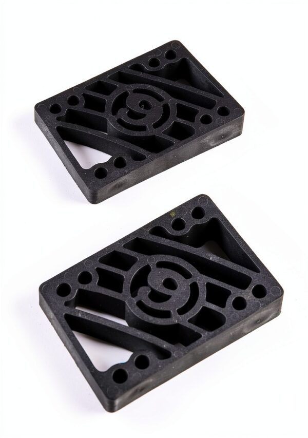 Skateboard Risers Sector 9 Black Recycled Plastic Street-0