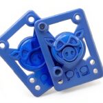 Skateboard Risers Blue Rubber Shock Pads Generic Brand-0