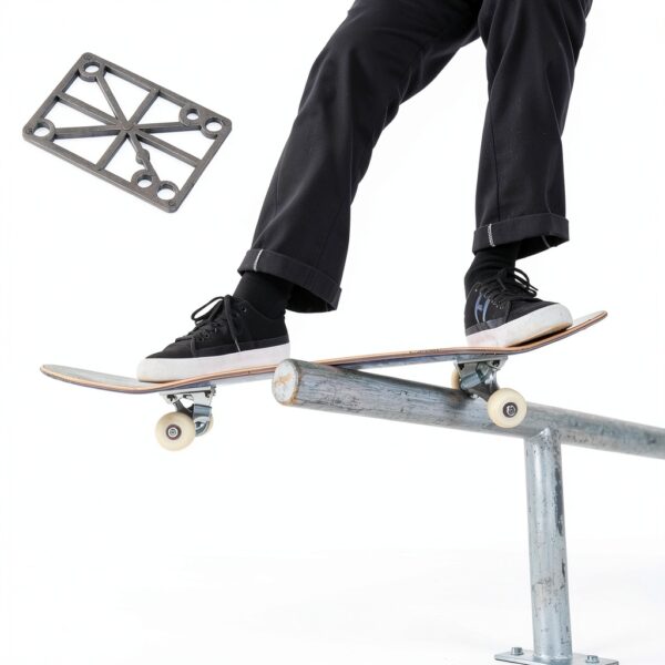 PATIKIL Skateboard Riser Pads PP Material Shock Absorption-4