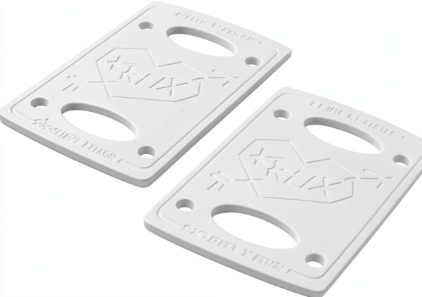 KRUX Skateboard Riser Pads Durable White Performance Trucks-2