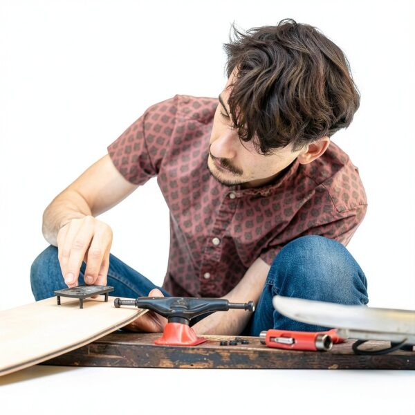 PATIKIL Skateboard Risers PU Shock Pads Impact Absorption-4