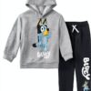 Bluey Boys Hooded Sweatshirt Set Soft Long Sleeve Graphic-0