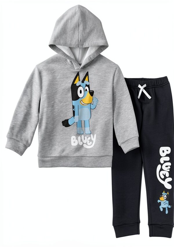 Bluey Boys Hooded Sweatshirt Set Soft Long Sleeve Graphic-0