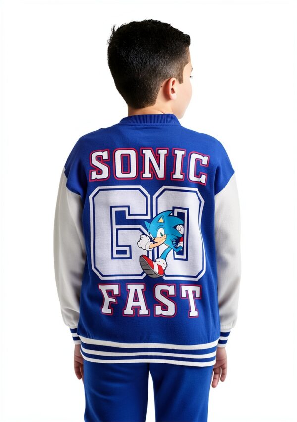 Bentex Sonic The Hedgehog Boys Jacket Pants Set Blue-3