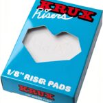 KRUX Skateboard Riser Pads Durable White Performance Trucks-0