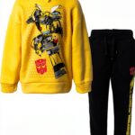 Transformers Boys Hooded Sweatshirt Pants Set Soft Comfy-0