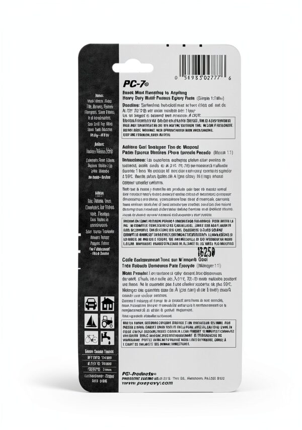 PC-7 Series 027776 Epoxy Adhesive, Gray, Paste, 2 oz-1