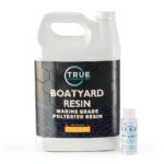 Boatyard Polyester Resin, 1 Gallon w/Catalyst kit for Fiberglass DIY Repairs and Construction - Economical Resin for Fiberglass Molds, Boats, Autos, RVs and Small Parts-0