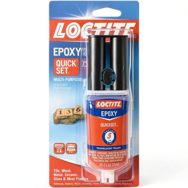 Epoxy Adhesive Loctite Quick Set Epoxy 0.85 oz Syringe-0